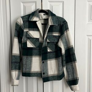 SHIEN PLAID FLANNEL JACKET